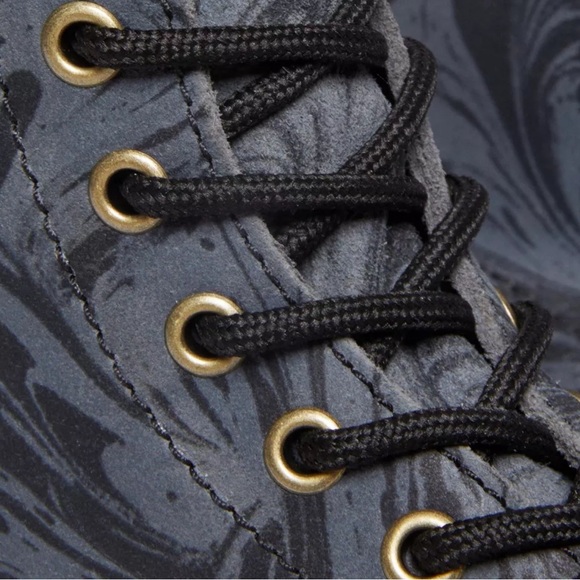 DR. MARTENS 1460 Pascal Marbled Suede Lace Up Boots - Picture 3 of 16